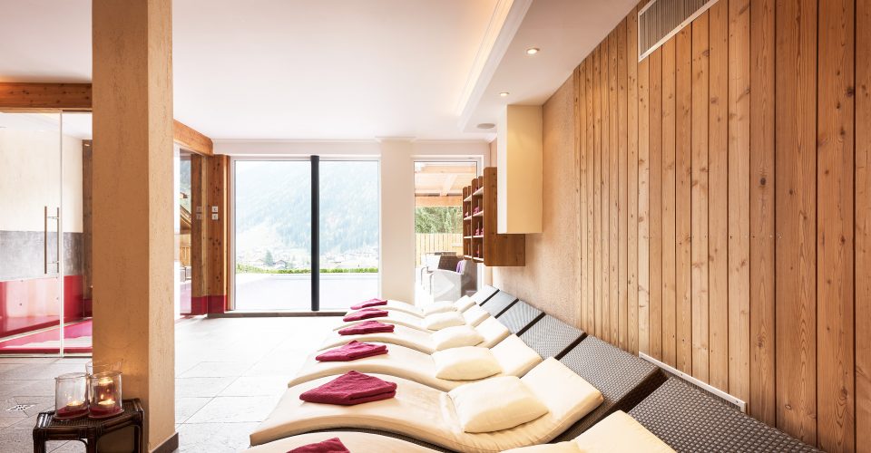 Wellnessbereich im Hotel Erika, dem LifeStyle Hotel Neustift