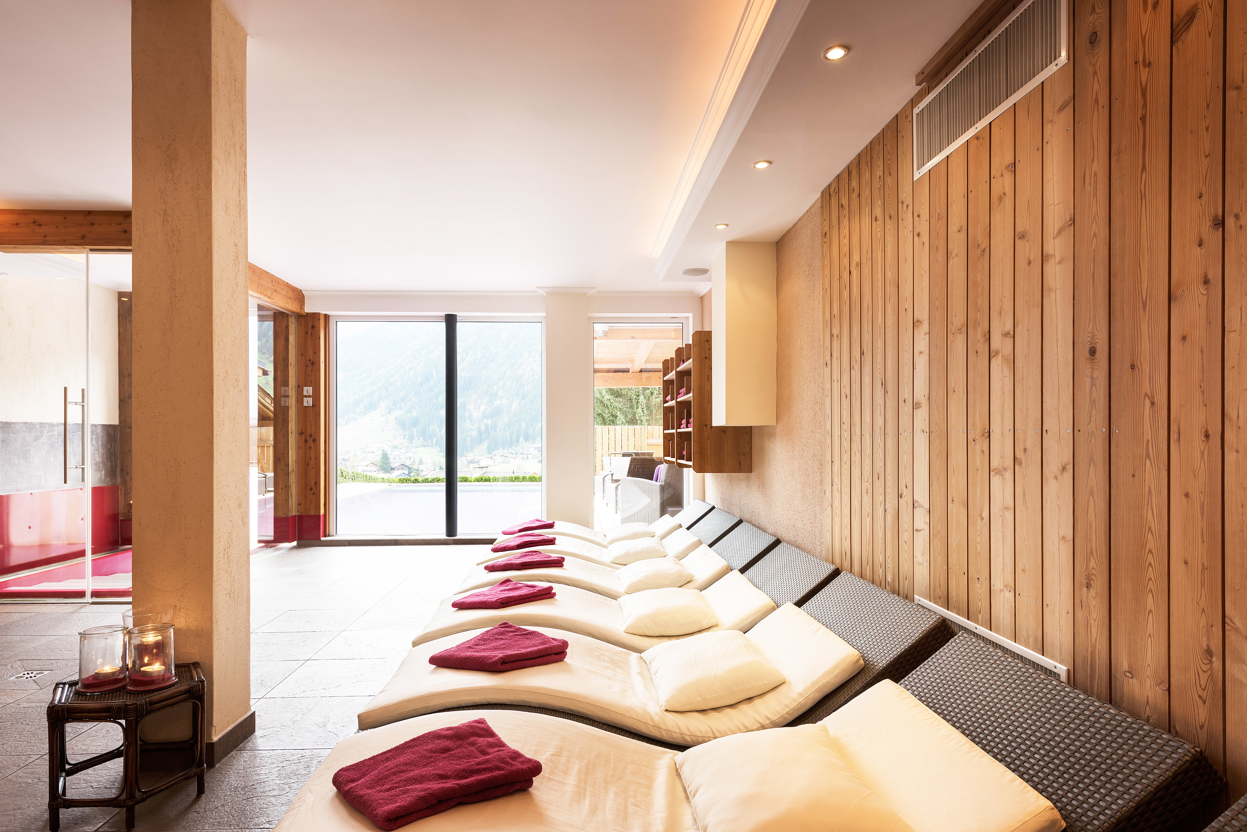 Wellnessbereich im Hotel Erika, dem LifeStyle Hotel Neustift