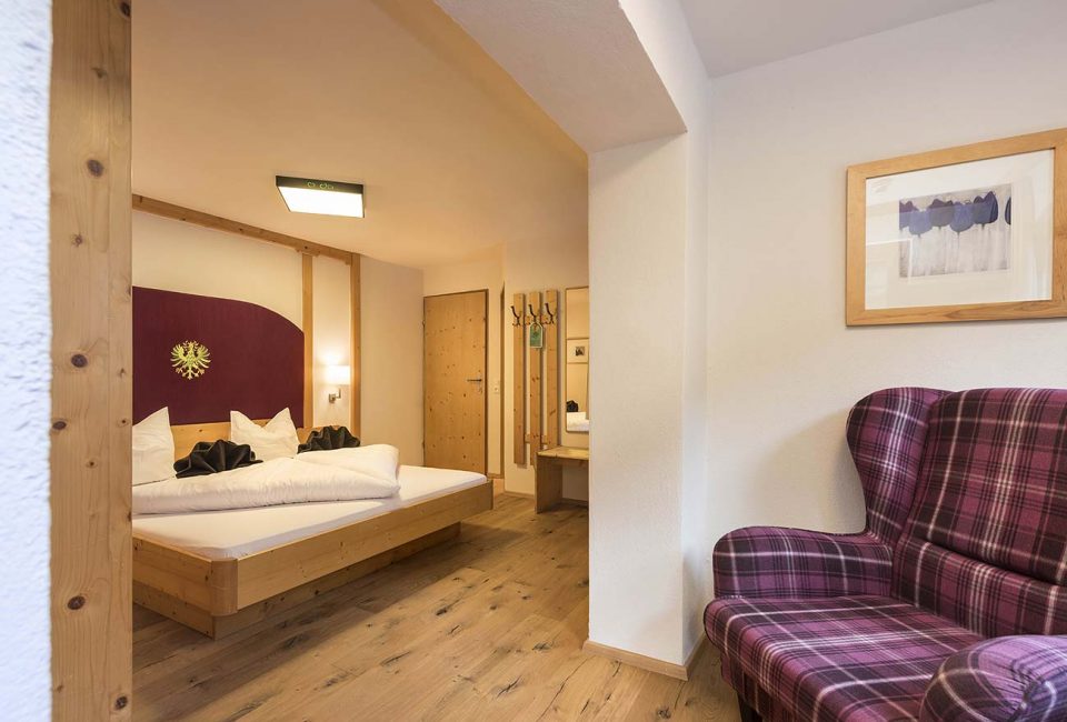 Zimmer mit Bergblick im Hotel im Stubaital