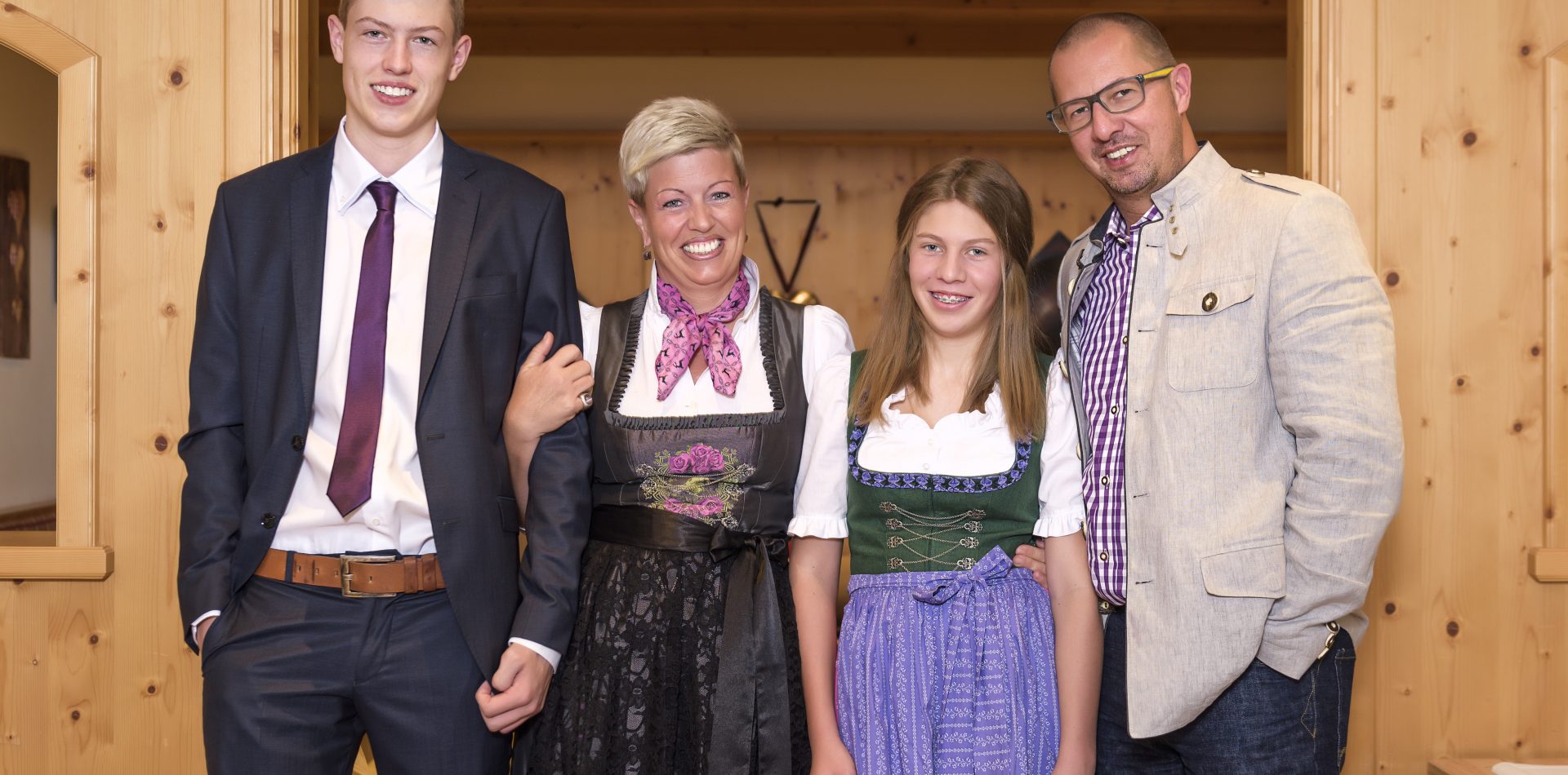 Familie Müller im Hotel Erika im Stubaital