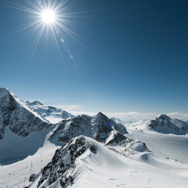 La valle dello Stubai in inverno